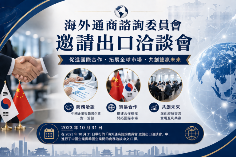 海外通商諮詢委員會 邀請出口洽談會